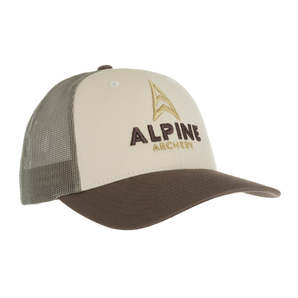Alpine Low Pro Trucker Hat Brown/Loden/Tan