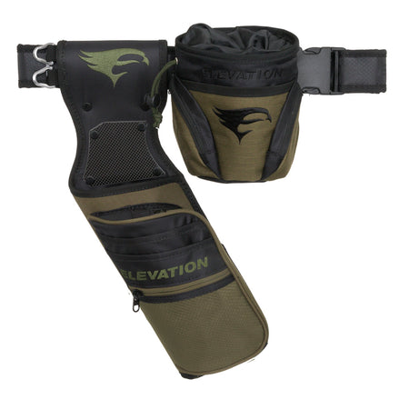 Elevation Nerve Quiver Package LH Ambush Green with Release Pouch and Belt