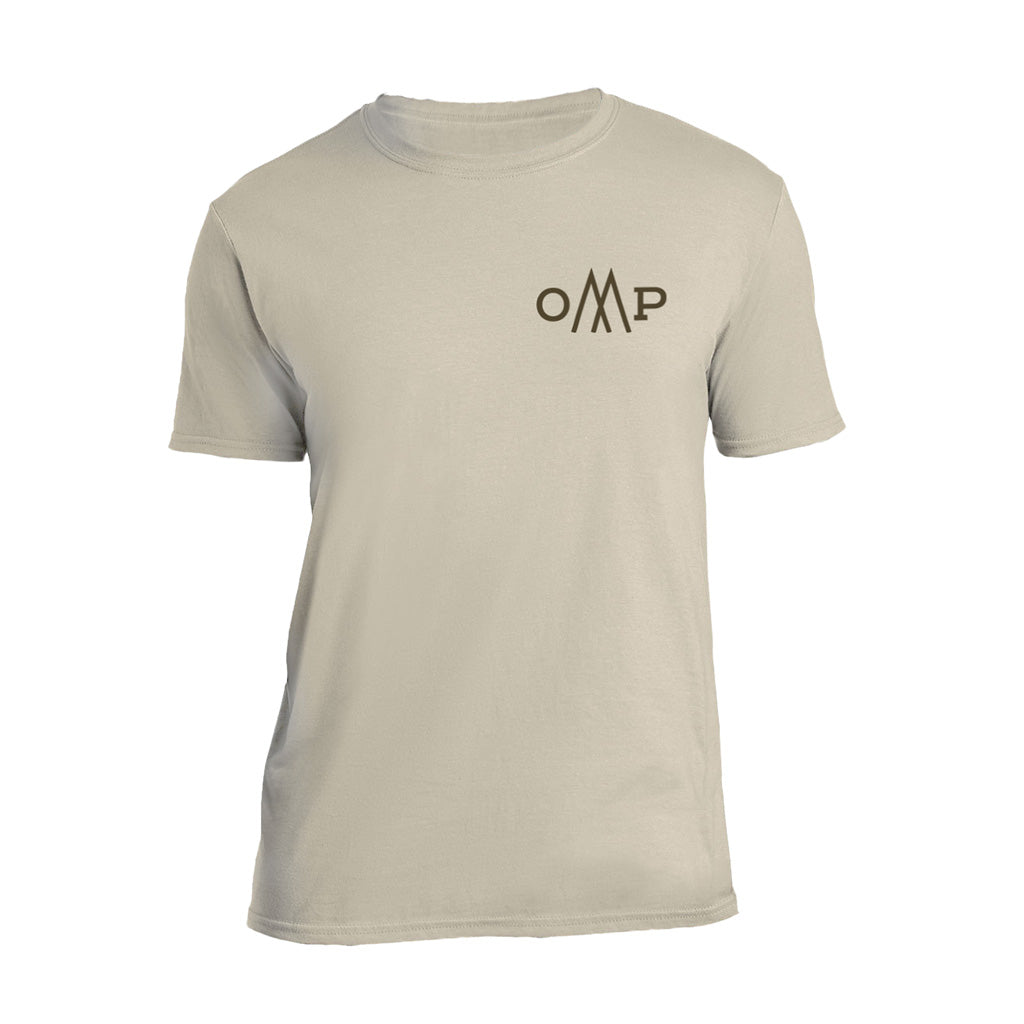 October Mountain Tradition Arrowhead Graphic Tee Sand Medium