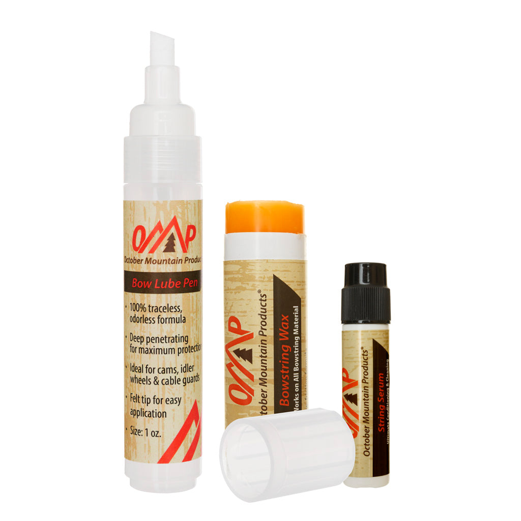 October Mountain Bow Care Kit with Lube Pen and String Wax