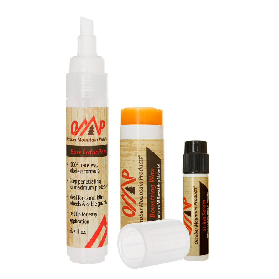 October Mountain Bow Care Kit with Lube Pen and String Wax