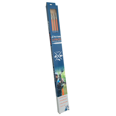 Fin Finder Raider Pro Bowfishing Arrow with Slide Orange Riptide Point 3-Pack