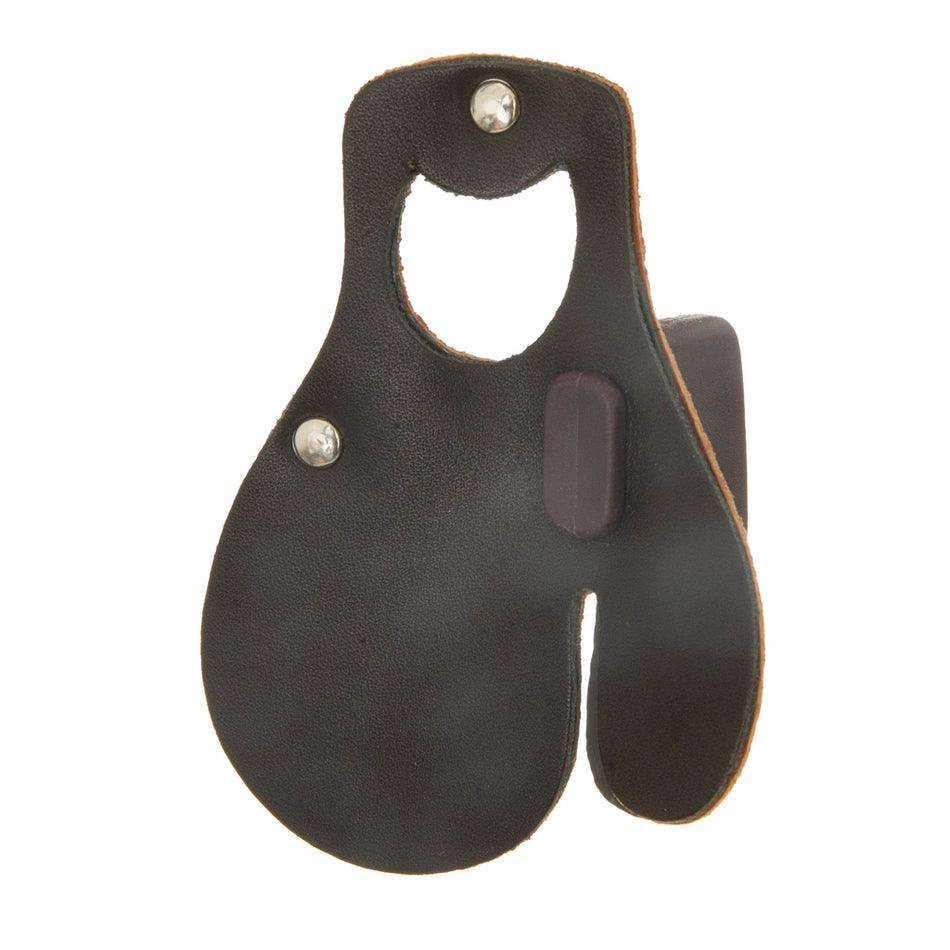 October Mountain Leather Tab Black Small Right Hand Archery Finger Tab