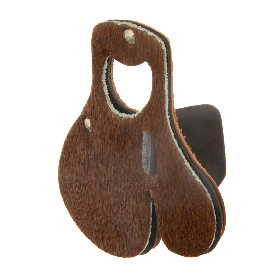 October Mountain Hair Tab Brown Small Left Hand Recurve Finger Tab