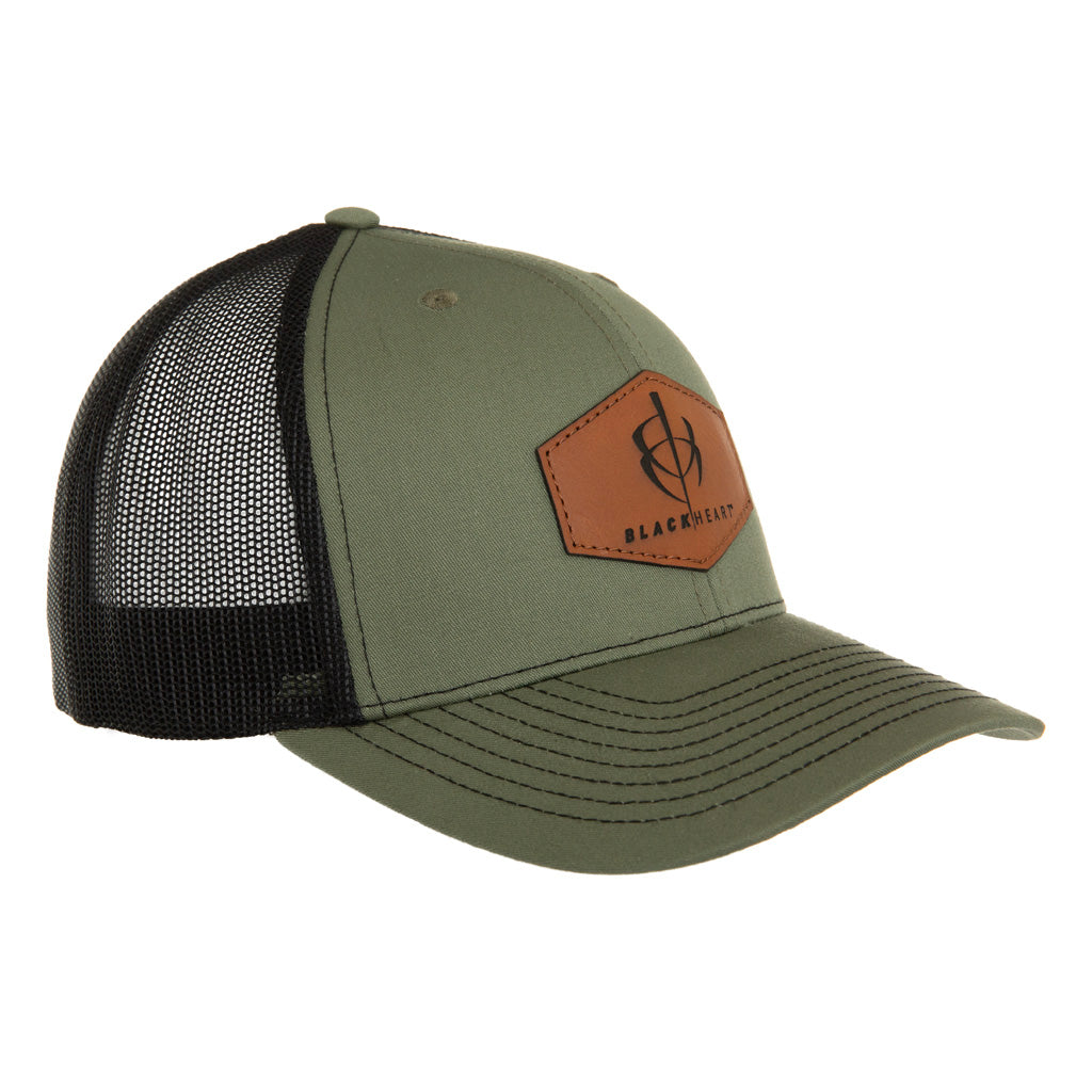 BlackHeart Patch Logo Mesh Hat Green/Black