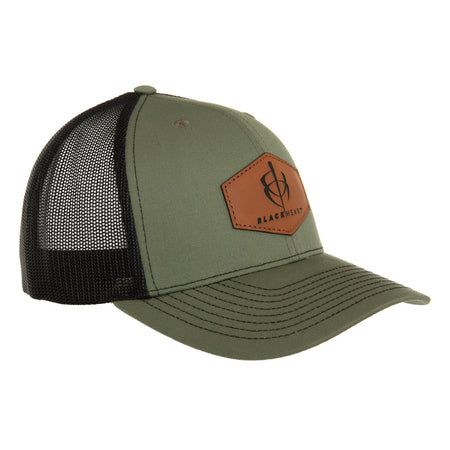BlackHeart Patch Logo Mesh Hat Green/Black