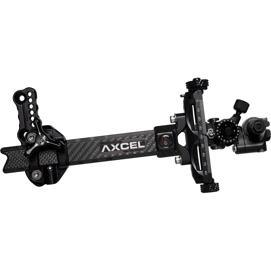 Axcel Achieve XP 2.0 Carbon Bar Compound Bow Sight 6 in. Right Hand Black