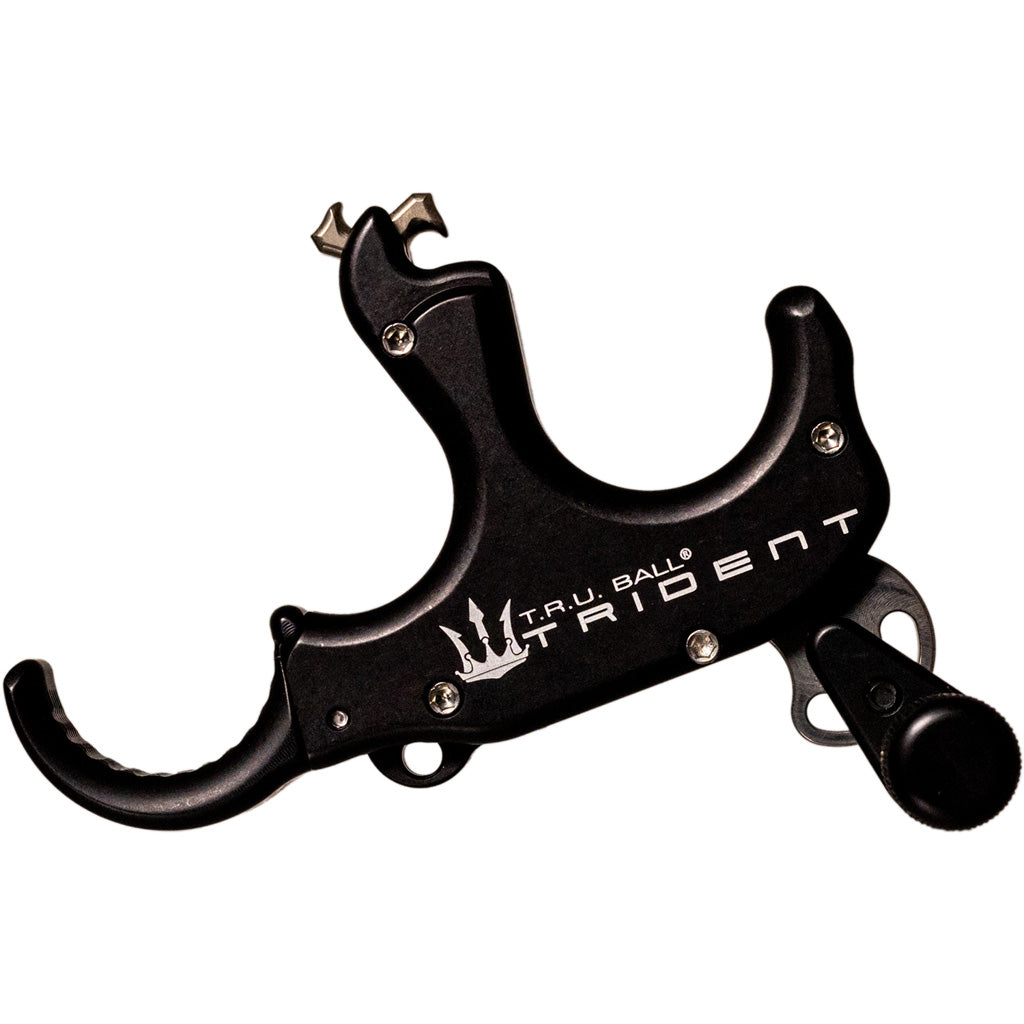 Tru Ball TruTrident Flex Thumb Release 3 Finger Adjustable Aluminum Black Large