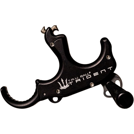 Tru Ball TruTrident Flex Thumb Release 3 Finger Adjustable Aluminum Black Large
