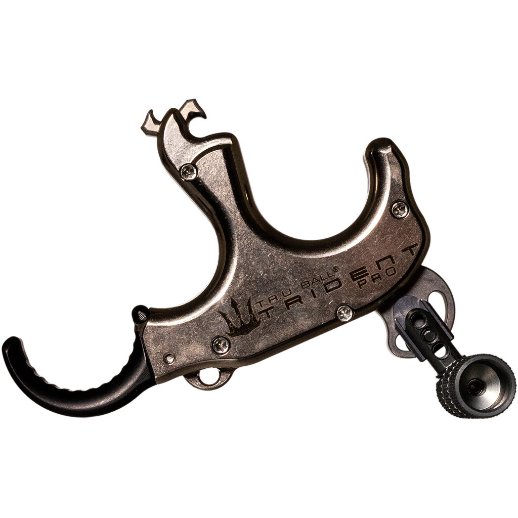 Tru Ball Trident Pro Flex Thumb Release 3 Finger Adjustable Silver Brass Medium