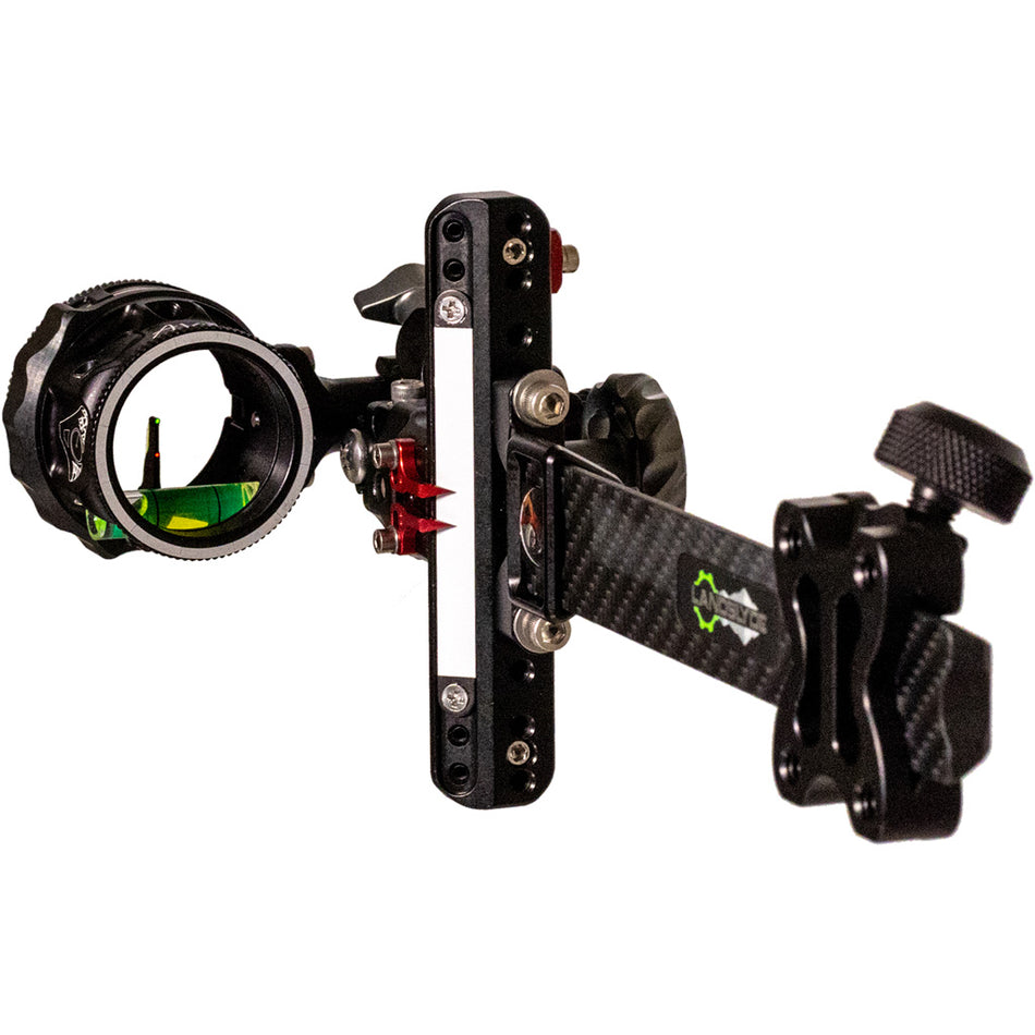 Axcel LANDSLYDE Plus Carbon Pro Slider Bow Sight AVX-31 Scope Ranger DBL Pin .019 Black