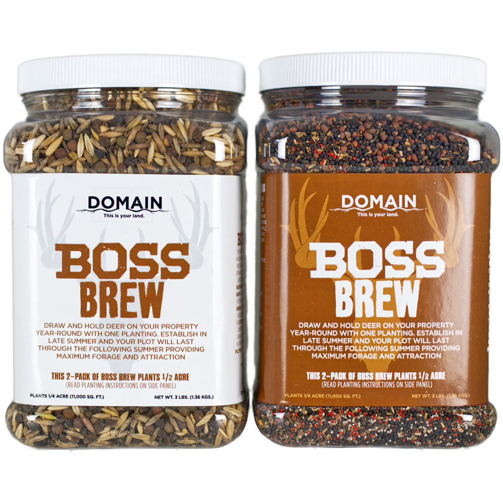 Domain Boss Brew 12-Month Food Plot Seed 2-Pack - 1/2 Acre