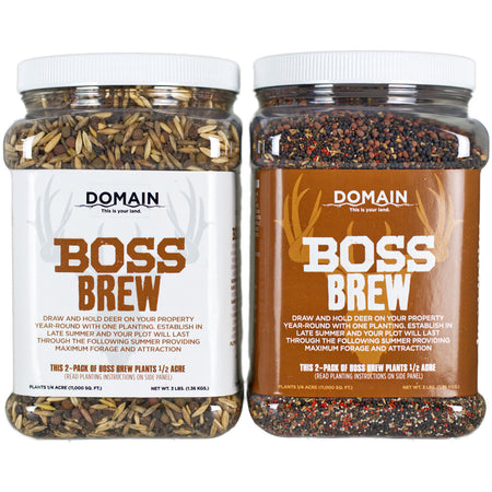 Domain Boss Brew 12-Month Food Plot Seed 2-Pack - 1/2 Acre
