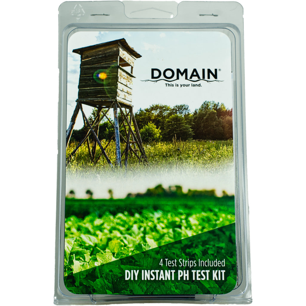 Domain Food Plot pH Test Kit - 4 Strip DIY Soil Tester