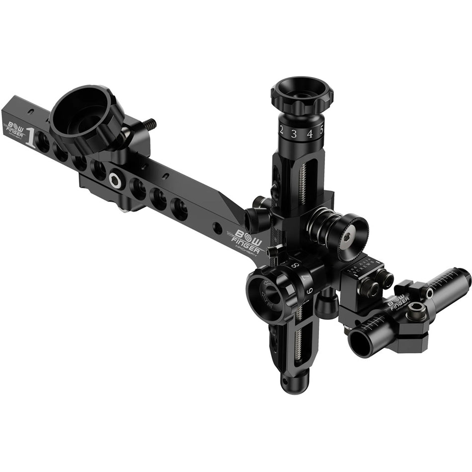 Bowfinger 1 V2 Compound Bow Sight Black Right Hand