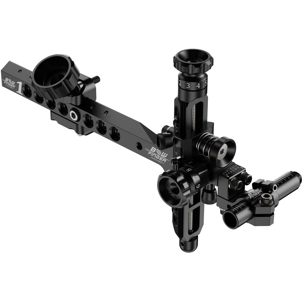 Bowfinger 1 V2 Compound Bow Sight Black Left Hand