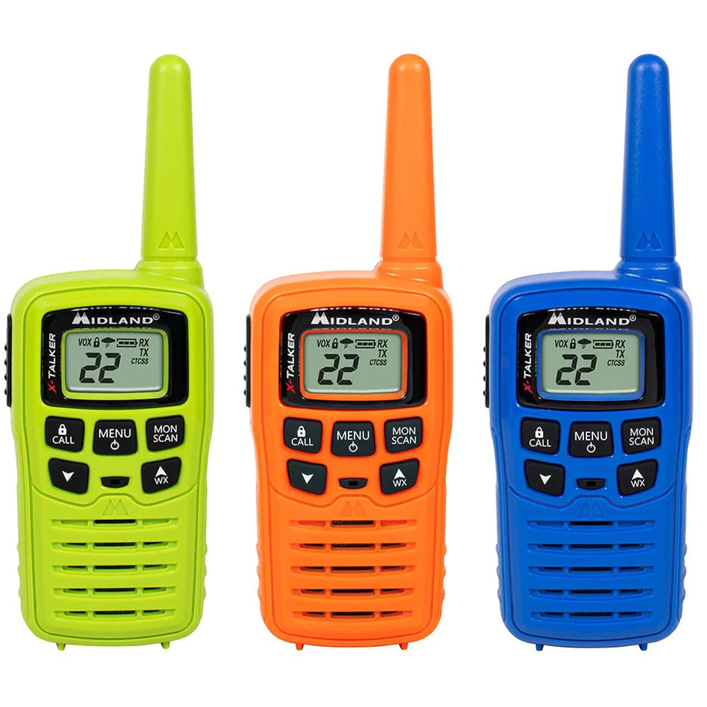 Midland X-Talker T10 Two-Way Radio Multi Color 3-Pack
