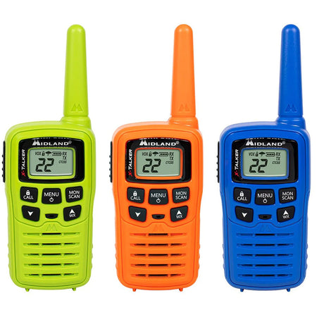 Midland X-Talker T10 Two-Way Radio Multi Color 3-Pack
