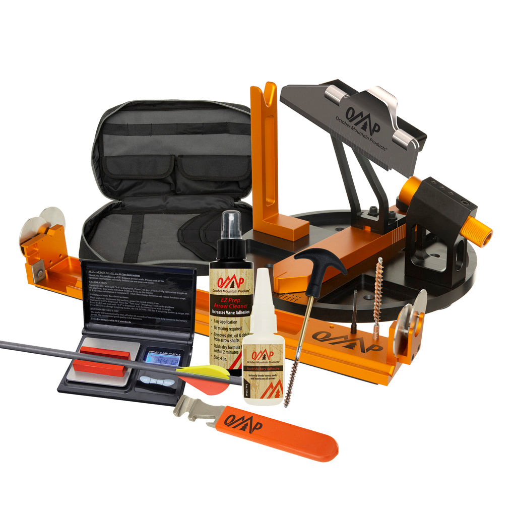October Mountain OMP Arrow Build Kit with Phoenix Fletching Jig