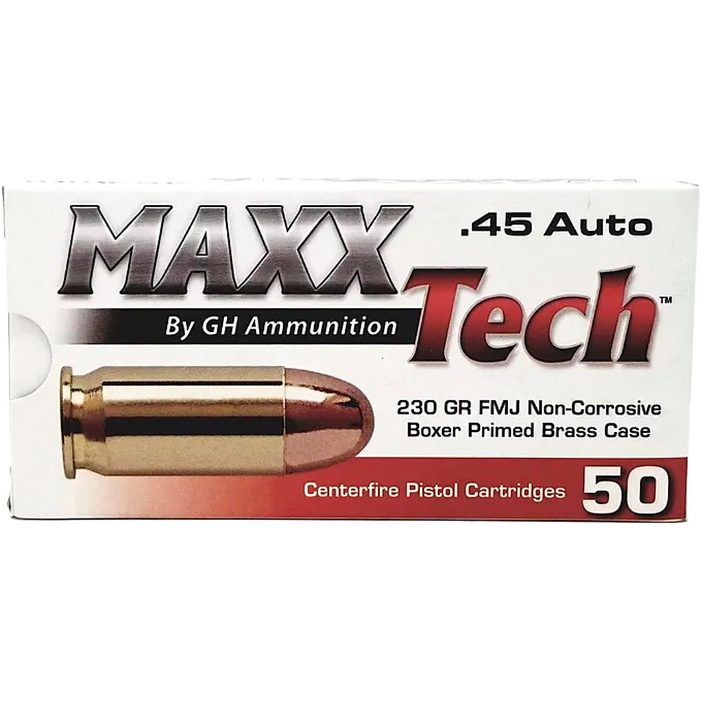 MaxxTech  .45 ACP/Auto 230 gr FMJ ammo