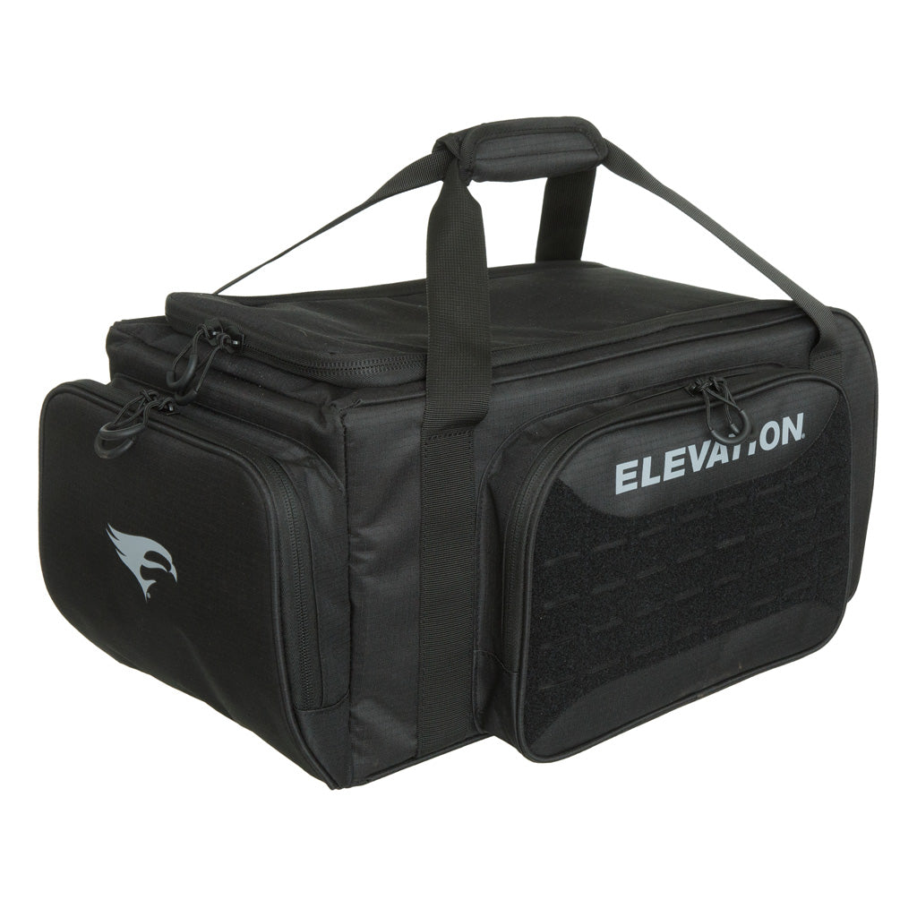 Elevation Tailwind Range Bag with Pistol Sleeve Black and Fold-out Gun Mat
