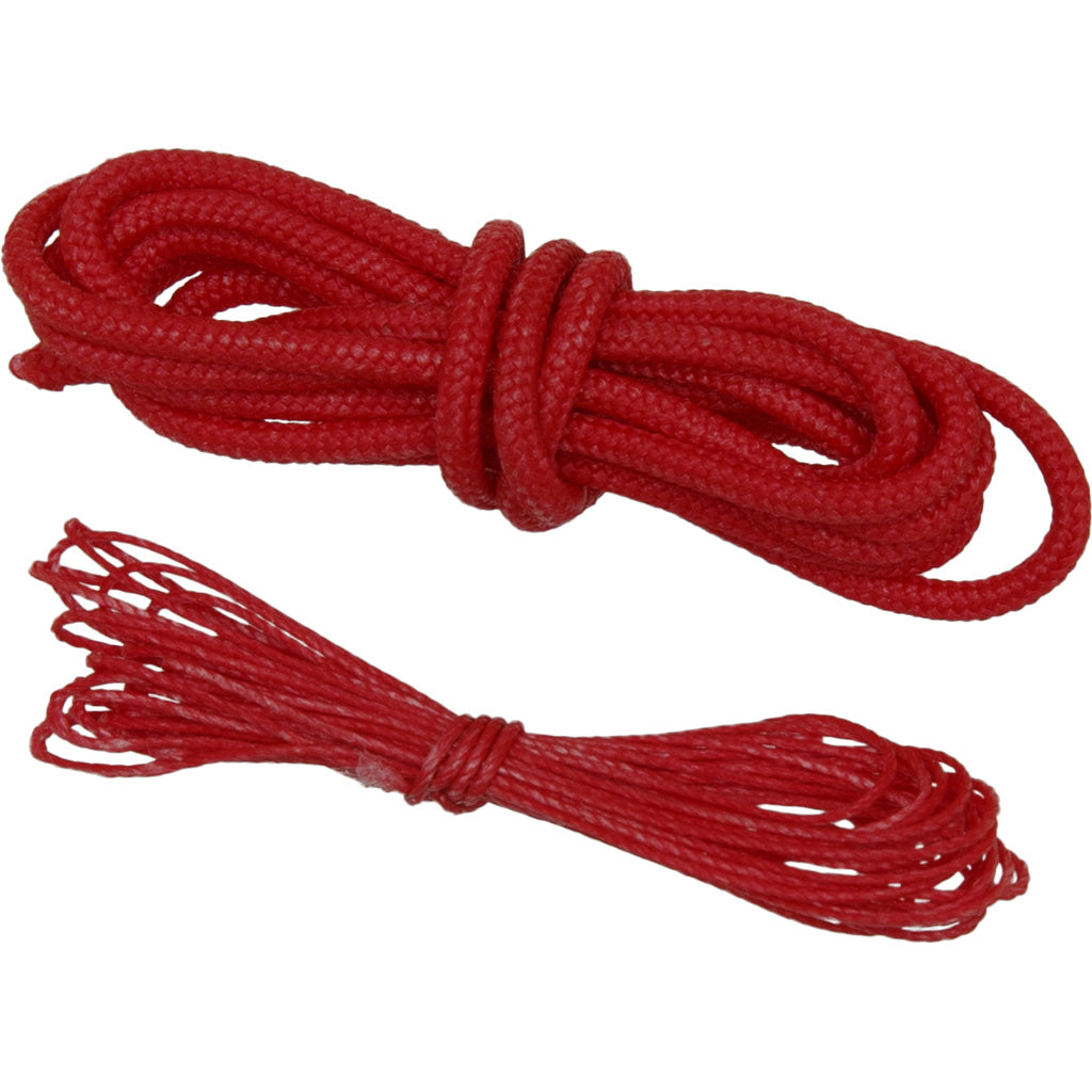 October Mountain Loop & Serving Bowstring Repair Kit Red 3ft/6ft