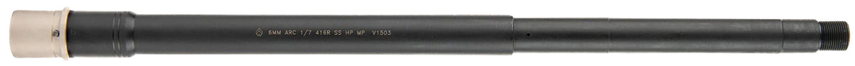Ballistic Advantage BABL6MM001PQ Premium Series 6mm ARC 16" Threaded SPR Profile Midlength AR-15 Barrel Black QPQ CrMoV