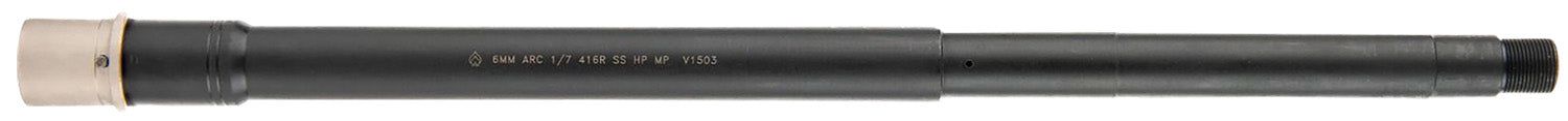 Ballistic Advantage BABL6MM001PQ Premium Series 6mm ARC 16" Threaded SPR Profile Midlength AR-15 Barrel Black QPQ CrMoV