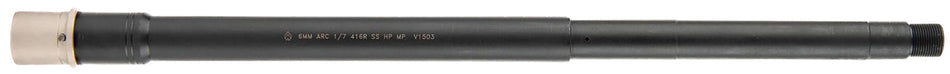 Ballistic Advantage BABL6MM001PQ Premium Series 6mm ARC 16" Threaded SPR Profile Midlength AR-15 Barrel Black QPQ CrMoV
