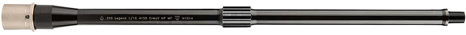 Ballistic Advantage BABL350001F Performance Series 350 Legend 16" Threaded Hanson Carbine AR-15 Barrel Black QPQ CrMoV
