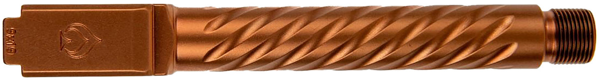 Ballistic Advantage BAPSG175T3R Premium Series 9mm Luger Glock 17 Gen 5 Spiral Fluted Threaded Pistol Barrel Copper PVD Stainless