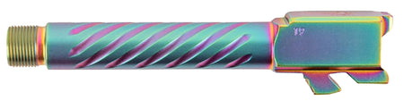 Ballistic Advantage BAPSG175T3W Premium Series 9mm Luger Glock 17 Gen 5 Spiral Fluted Threaded Pistol Barrel Iridescent PVD Stainless