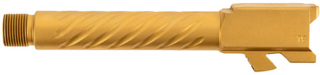 Ballistic Advantage BAPSG195T3G Premium Series 9mm Luger Glock 19 Gen 3-5 Spiral Fluted Threaded Pistol Barrel Gold PVD Stainless