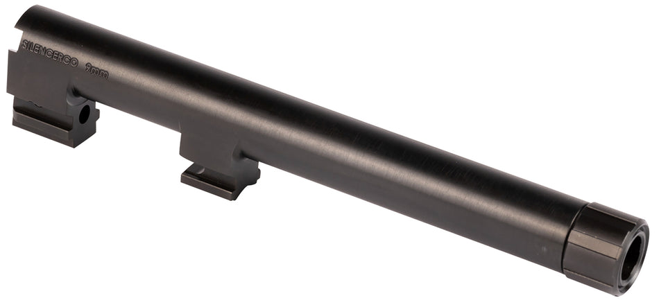 SilencerCo AC2291 Threaded Barrel 5.30" 9mm Luger, Black Nitride, Beretta 92FS/M9