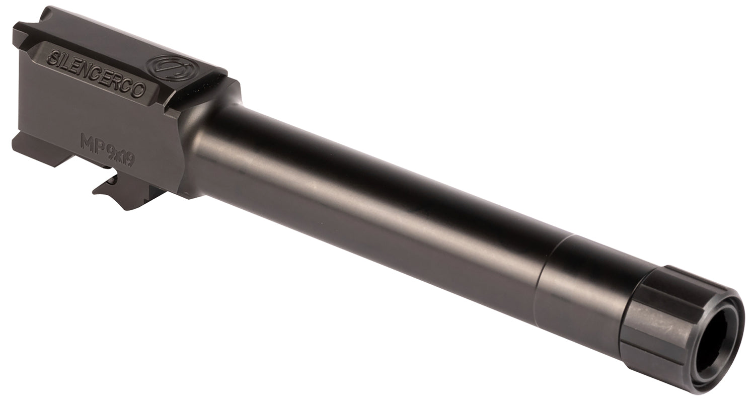 SilencerCo AC2023 Threaded Barrel 4.75" 9mm Luger, Black Nitride, Fits S&W M&P9