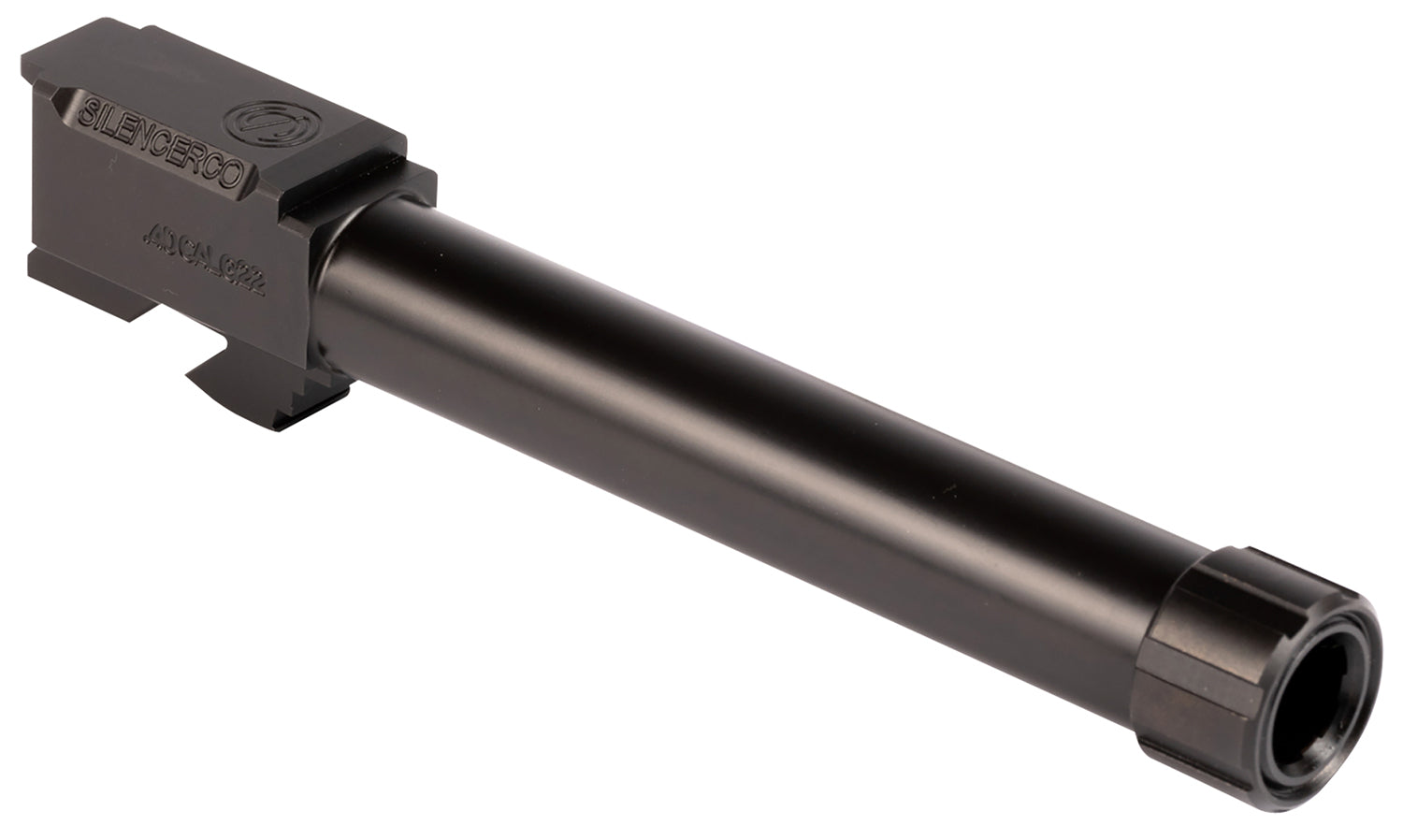 SilencerCo AC50 Threaded Barrel 4.80" 40 S&W Black Nitride, Fits Glock 22 Gen 2-4