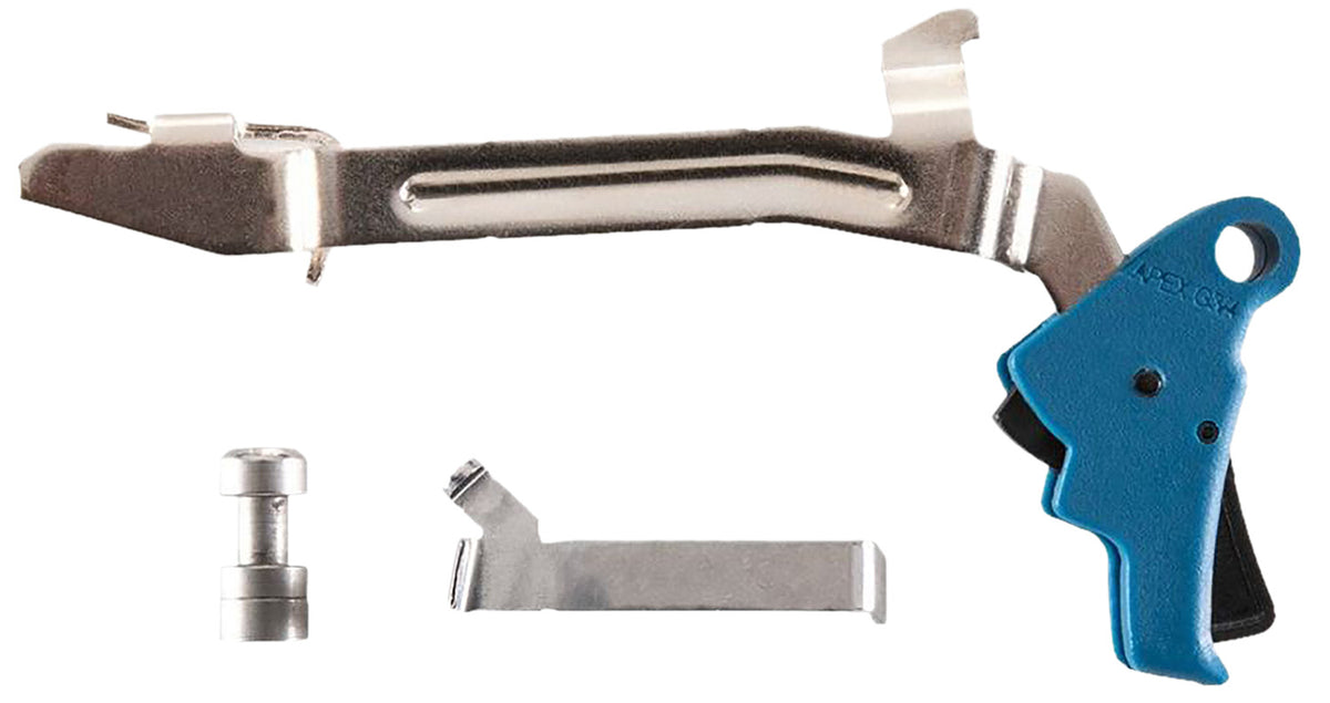 Apex Tactical 102P175 Action Enhancement Slim Blue Drop-In Trigger for Glock Gen3-4 17/19/22-27/31-35