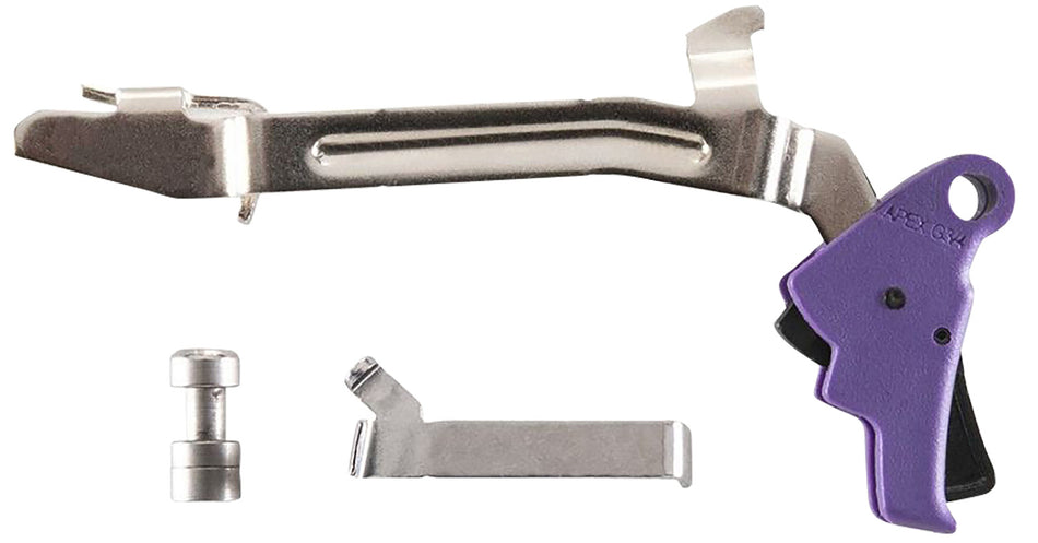 Apex Tactical 102P165 Action Enhancement Slim Purple Drop-In Trigger for Glock Gen3-4 17/19/22-27/31-35