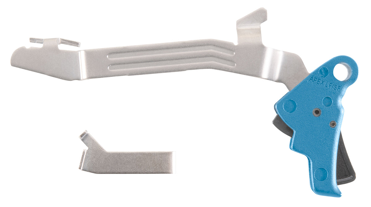 Apex Tactical 102P117BLU Polymer Action Enhancement Slim Blue Drop-In Trigger for Glock 43/43X/48