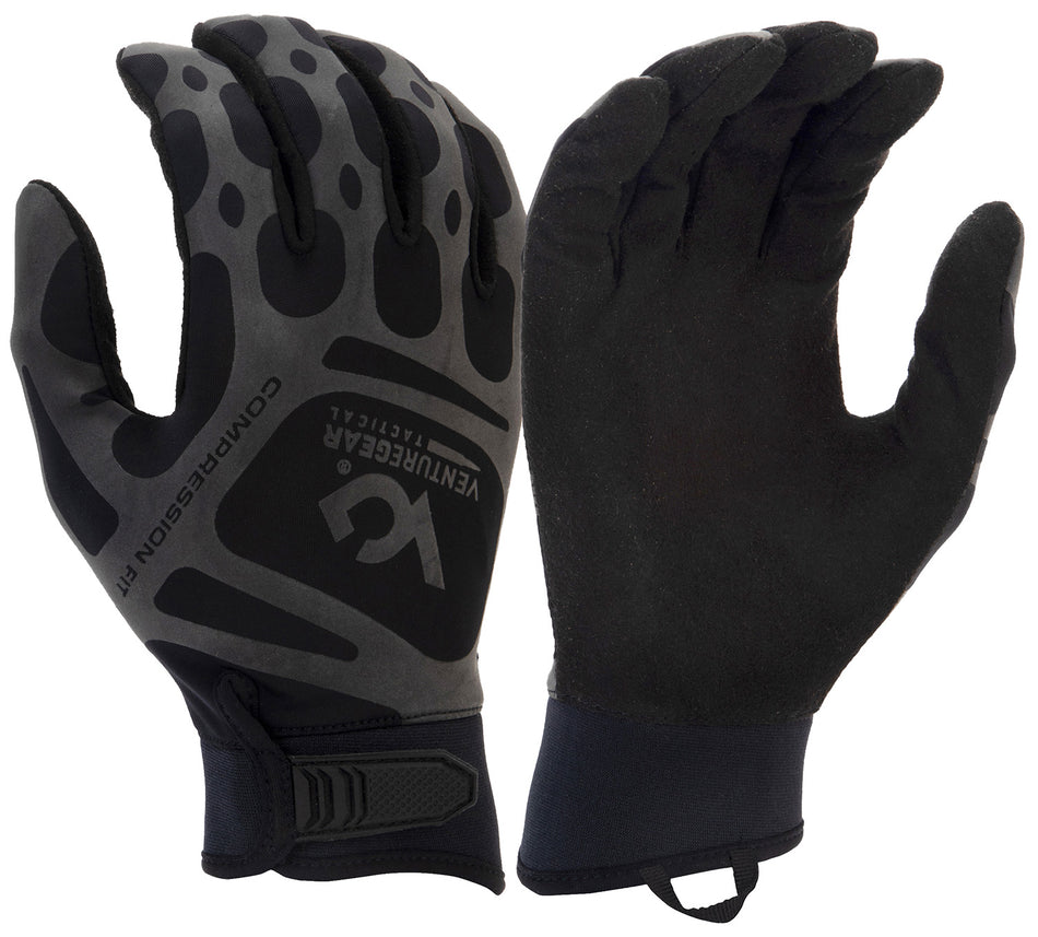 Pyramex VGTG10BM Venture Gear Tactical Compression Training Gloves Black Medium