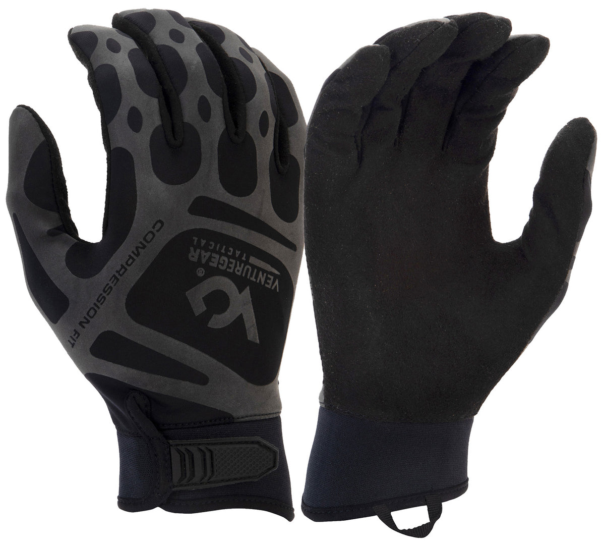 Pyramex VGTG10BXL Venture Gear Tactical Compression Training Gloves Black XL