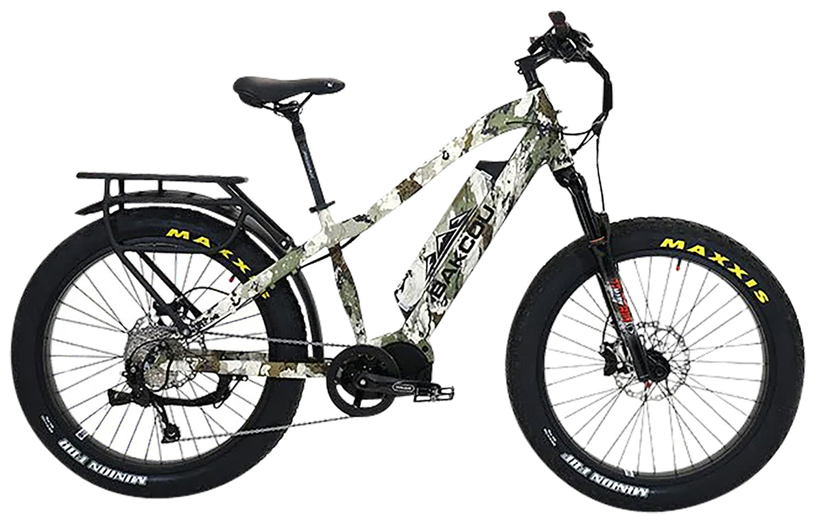 Bakcou Mule Kings XK7 Electric Hunting E-Bike 18 Inch Matte Black 48V 25Ah