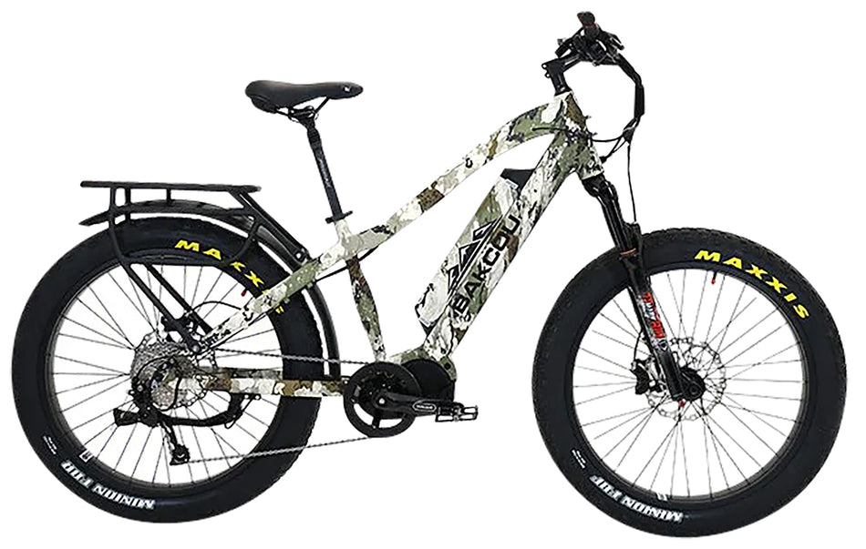 Bakcou Mule Kings XK7 Electric Hunting E-Bike 18 Inch Matte Black 48V 25Ah