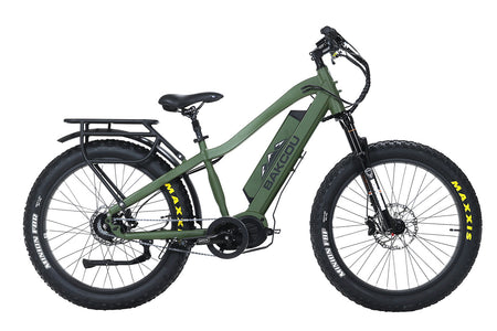 Bakcou Mule Jager Electric Fat Tire Bike Matte Army Green 18" Frame Rohloff E-14 Speed Hub Bafang M620 Ultra Motor 35+ mph