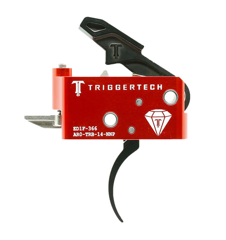 TriggerTech Diamond Two-Stage Black Pro Curved Trigger 1.5-4 lb Pull for AR-15
