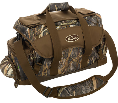 Drake Waterfowl DA2020022 Refuge Blind Bag Mossy Oak Bottomland HD-2 Heavy Duty Nylon with Zipper Closure