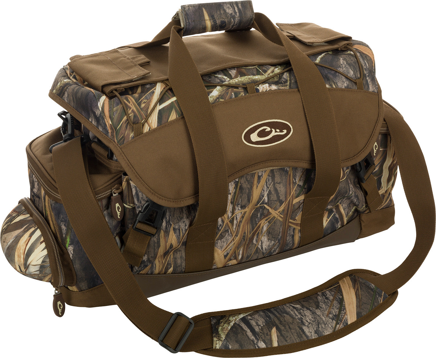 Drake Waterfowl DA2030022 Refuge Blind Bag Extra Large Mossy Oak Bottomland Heavy Duty Nylon Zipper Closure