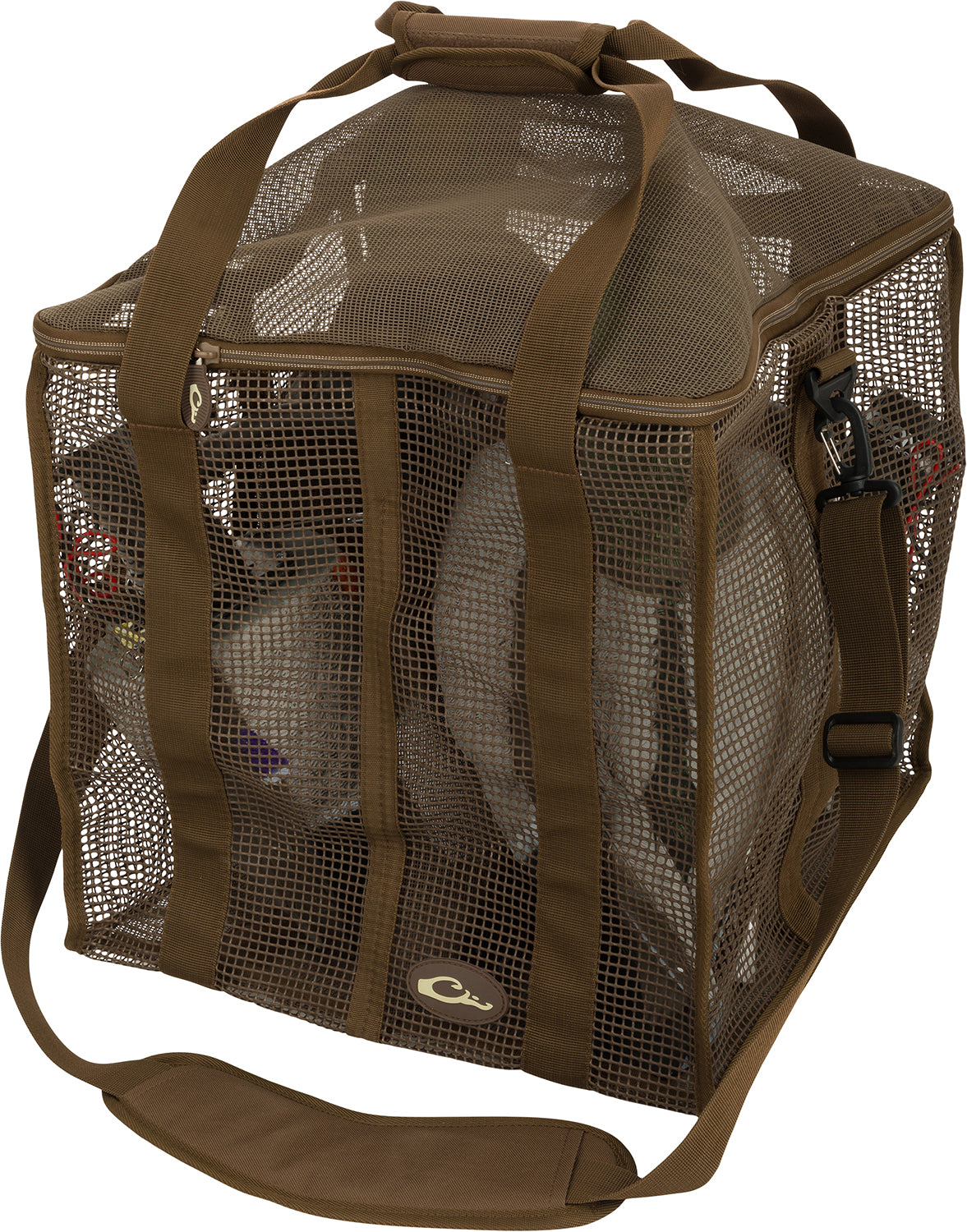 Drake Waterfowl DA370004M Decoy Floater Bag 4-Slot Motion Brown Vinyl-Coated Mesh