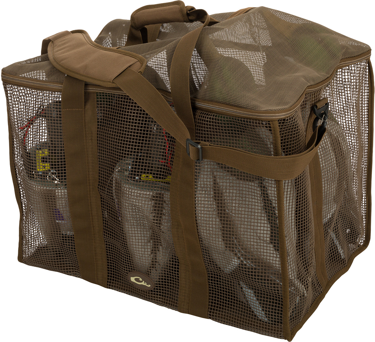 Drake Waterfowl DA370006M Decoy Floater Bag 6-Slot Motion Brown Vinyl-Coated Mesh