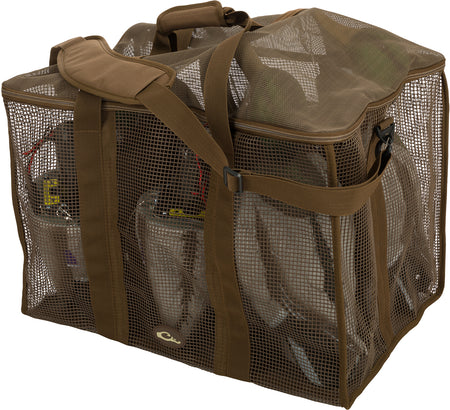 Drake Waterfowl DA370006M Decoy Floater Bag 6-Slot Motion Brown Vinyl-Coated Mesh